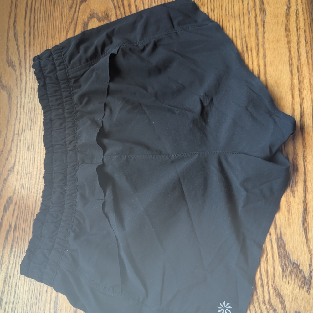 Athleta Black Athletic Shorts Lightweight Moisture-Wicking